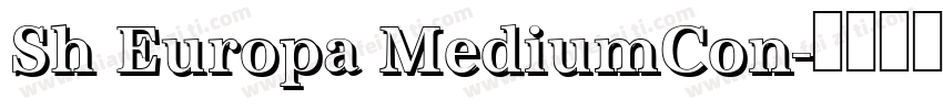 Sh Europa MediumCon字体转换
